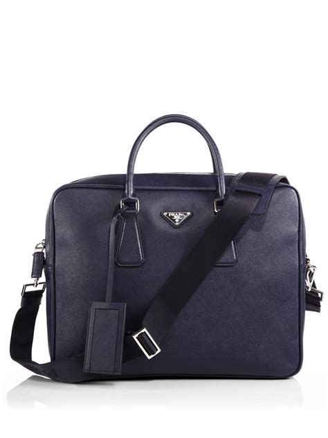 prada men briefcase|Prada men's bag price.